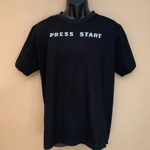 Eliad Cohen Press Start T Shirt Large tight Gently worn 100% ring spun cotton